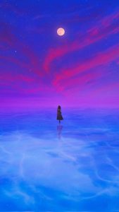 Following the Moon iPhone Wallpaper HD