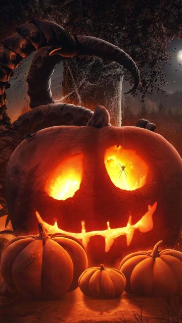 Halloween Pumpkin iPhone Wallpaper HD