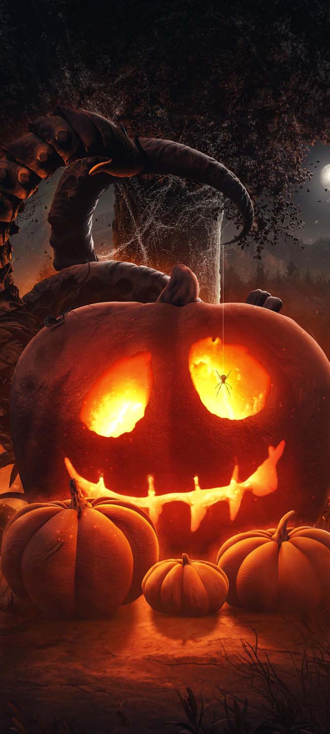 Halloween Pumpkin iPhone Wallpaper HD