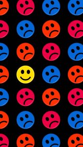 Happy in Sad World iPhone Wallpaper HD