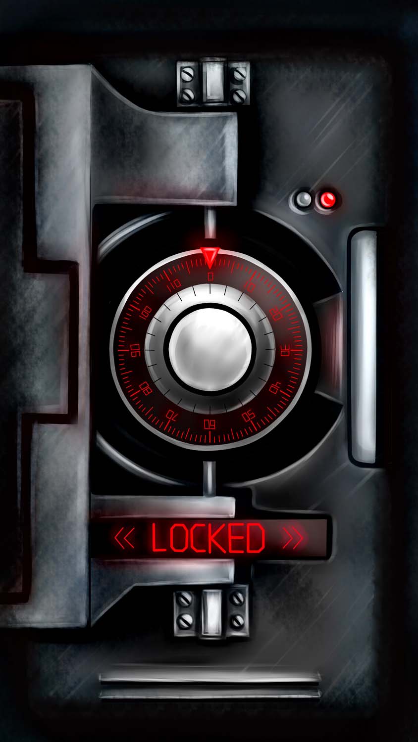 High Security Lock iPhone Wallpaper HD