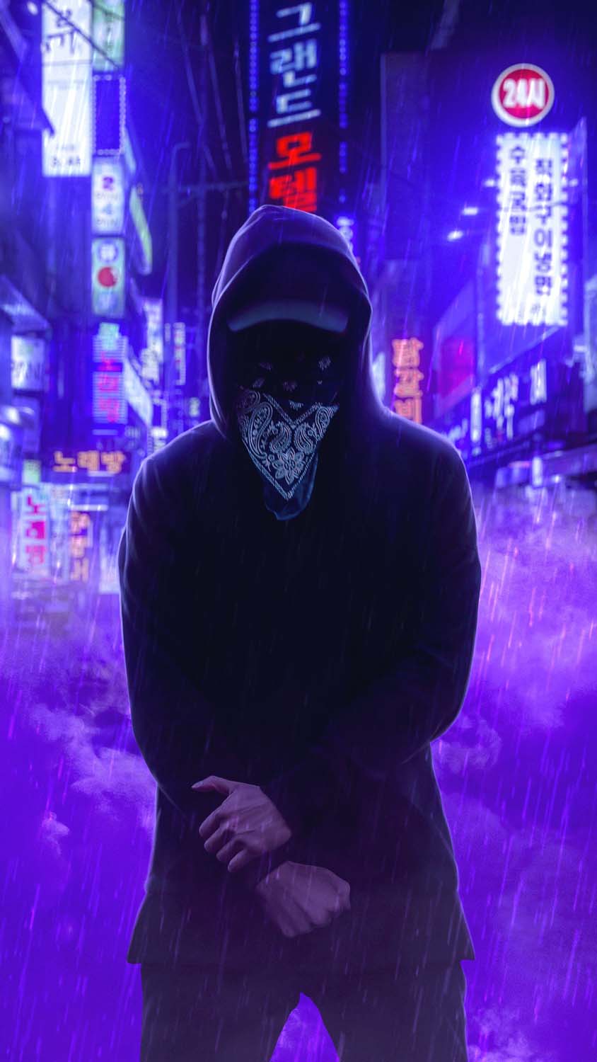 Hoodie Masked Guy iPhone Wallpaper HD
