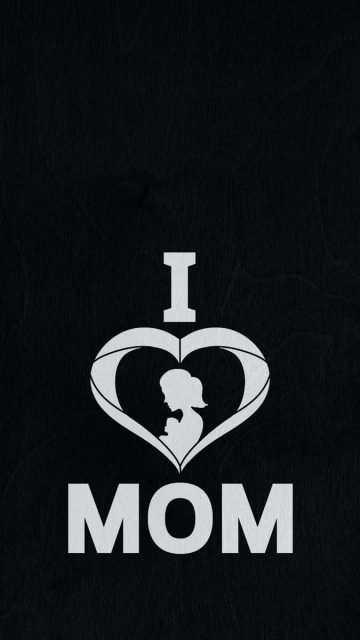 I Love Mom iPhone Wallpaper HD