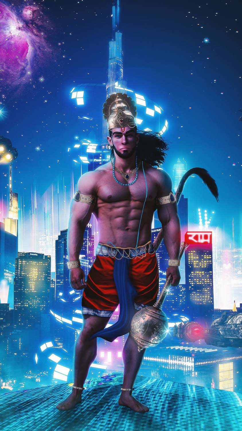 Immortal Lord Hanuman iPhone Wallpaper HD