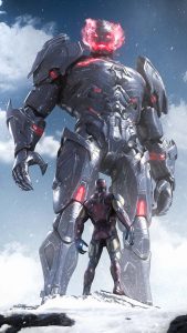 Ironman vs Giant Ultron iPhone Wallpaper HD