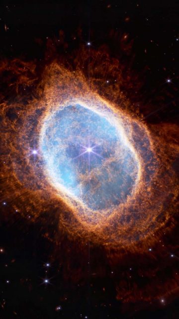 James Webb Telescope Southern Ring Nebula iPhone Wallpaper HD
