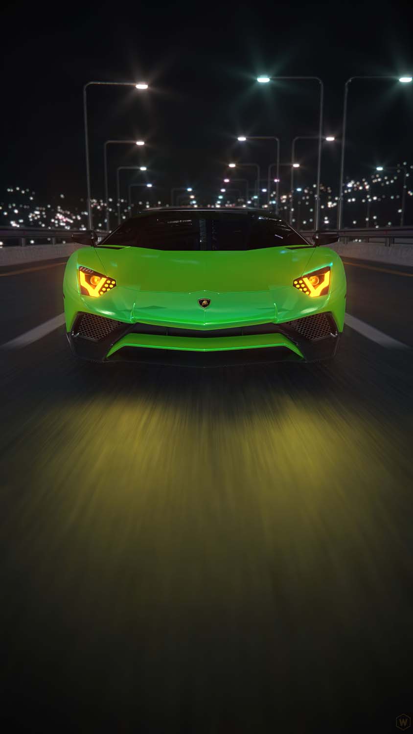 Lamborghini Street Race iPhone Wallpaper HD