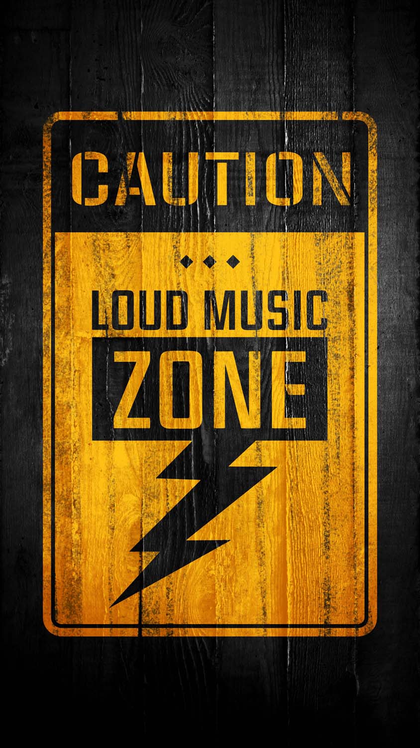 Loud Music Zone iPhone Wallpaper HD
