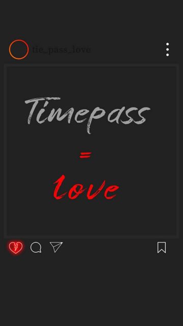 Love is Timepass iPhone Wallpaper HD