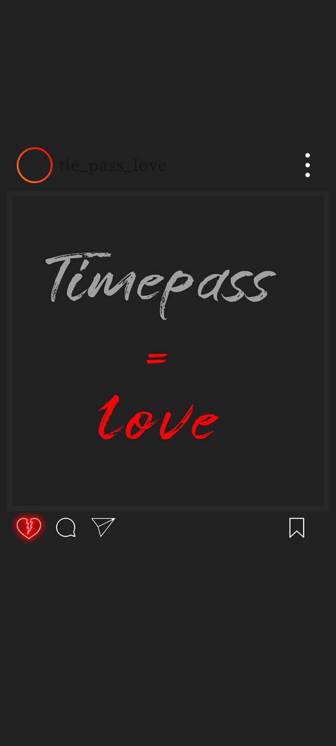 Love is Timepass iPhone Wallpaper HD