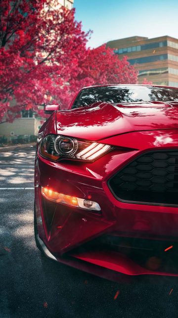 Mustang Red iPhone Wallpaper HD