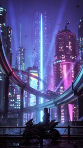 Neon Dreamer iPhone Wallpaper HD