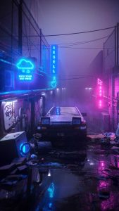 Neon Night iPhone Wallpaper HD