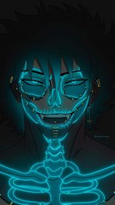 Neon Skeleton iPhone Wallpaper HD