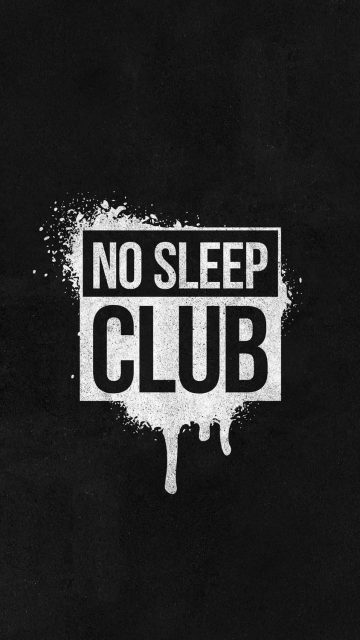 No Sleep Club iPhone Wallpaper HD