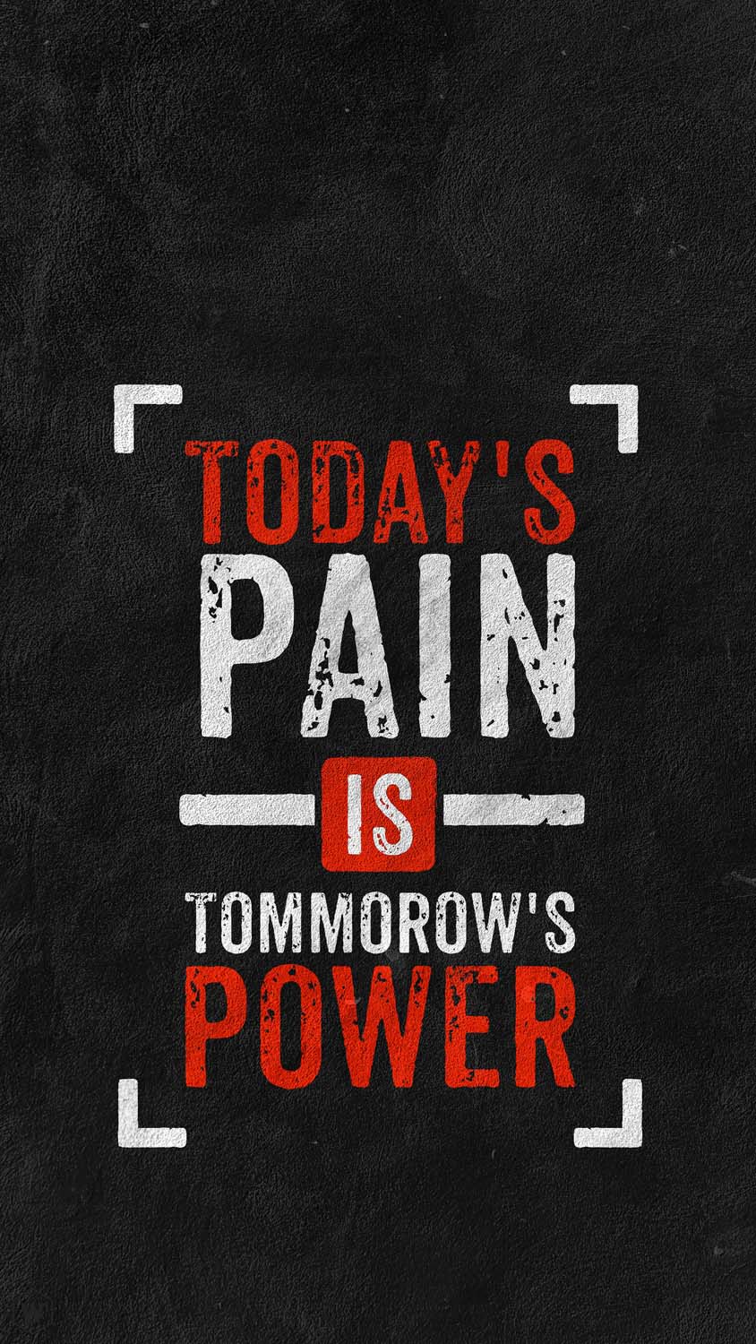 Pain is Power iPhone Wallpaper HD