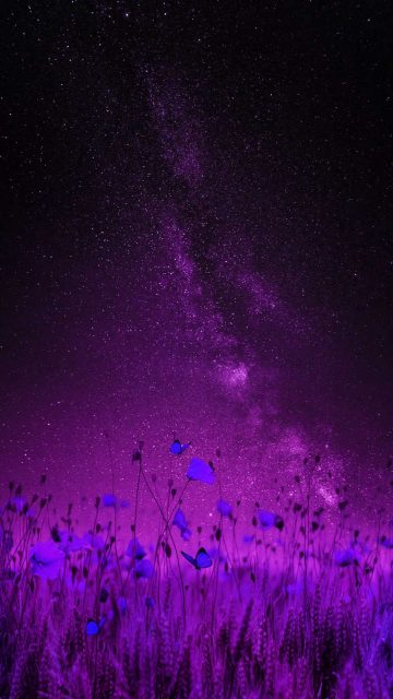 Purple Space iPhone Wallpaper HD