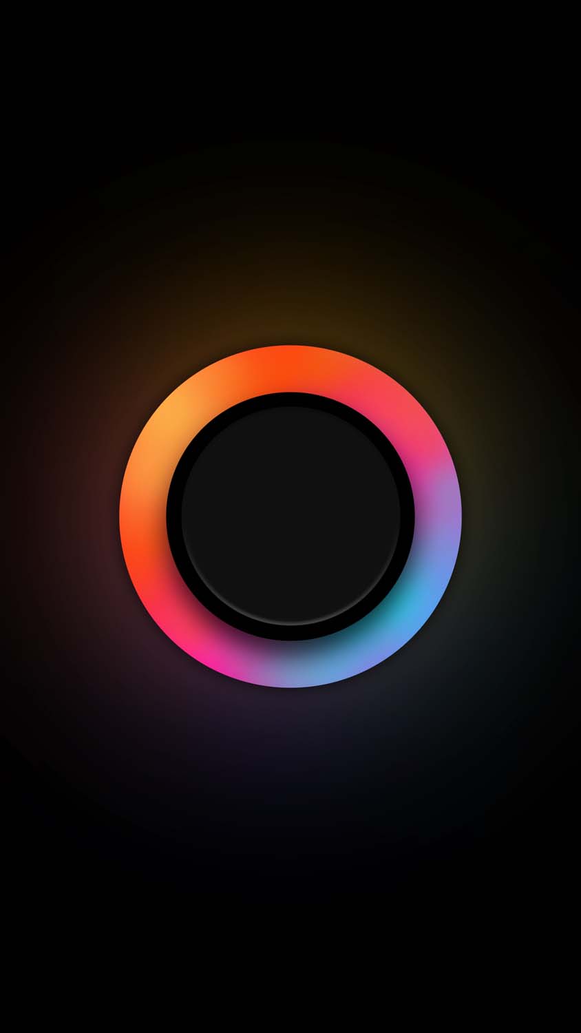 RGB Light Circle iPhone Wallpaper HD