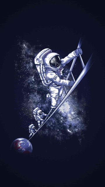 Space Ladder iPhone Wallpaper HD