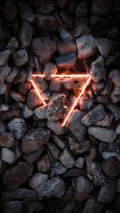 Stones Neon Triangle iPhone Wallpaper HD
