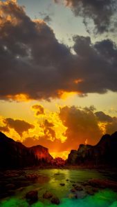 Sunset Clouds iPhone Wallpaper HD 1