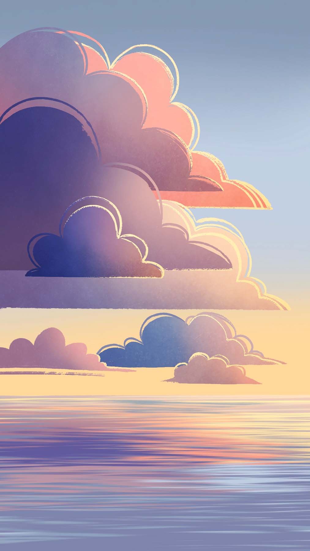 Sunset Clouds iPhone Wallpaper HD