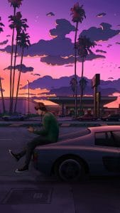 Sunset Memories iPhone Wallpaper HD