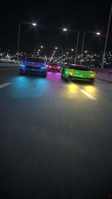 Supercar Race iPhone Wallpaper HD