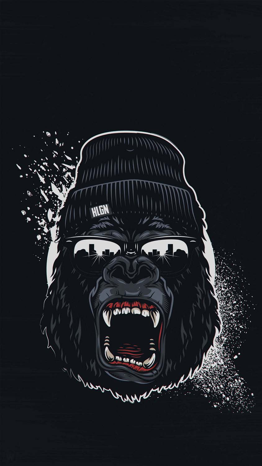 Angry Gorilla iPhone Wallpaper HD