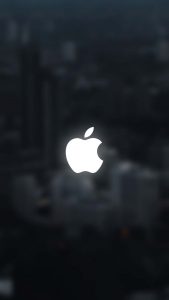Apple Logo Glow iPhone Wallpaper HD