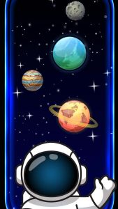 Astronaut Waving iPhone Wallpaper HD