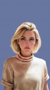 Blonde Girl iPhone Wallpaper HD