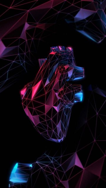 Crystal Heart iPhone Wallpaper HD