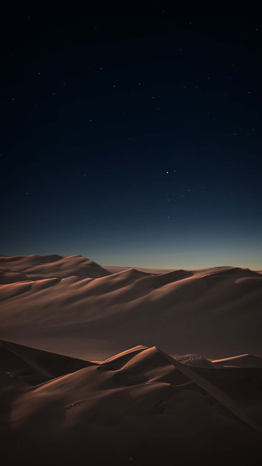 Desert Dunes in Night iPhone Wallpaper HD