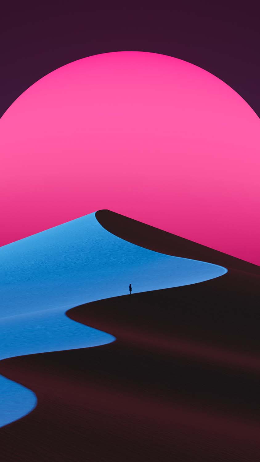Dune Moon iPhone Wallpaper HD