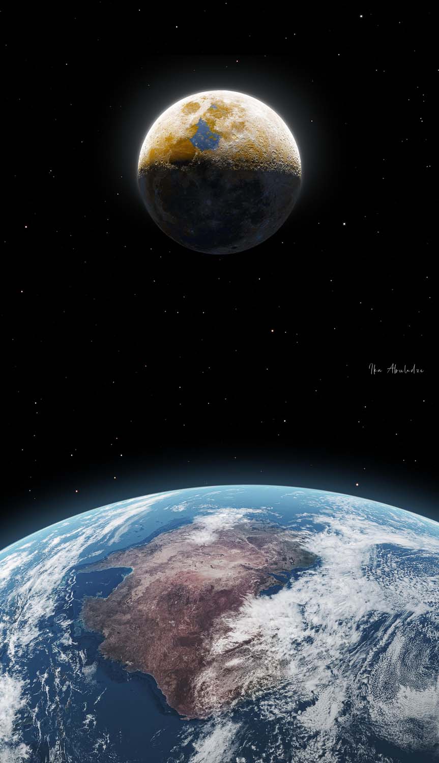 Earth And Moon Wallpapers  Wallpaper Cave