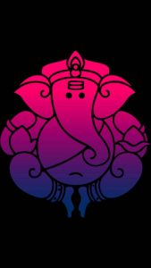 Ganesha Minimal iPhone Wallpaper HD