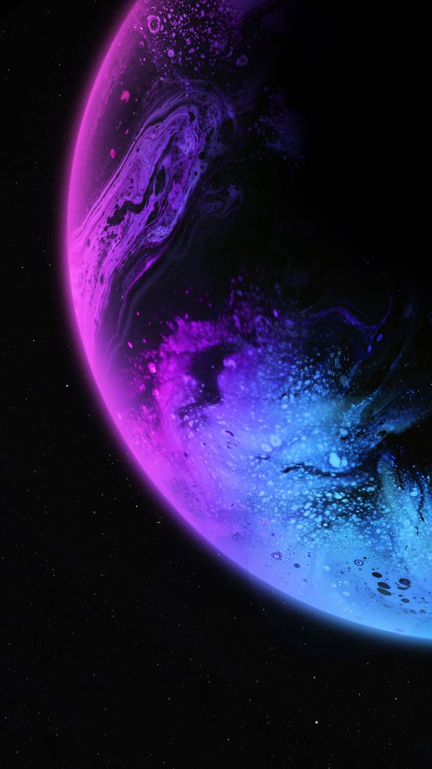 Glowing Planet iPhone Wallpaper HD