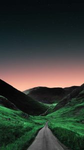 Green Road iPhone Wallpaper HD