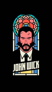 John Wick Amoled iPhone Wallpaper HD