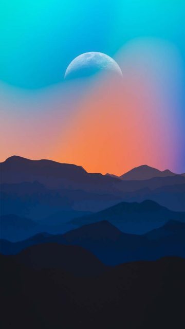 Moon Rise iPhone Wallpaper HD