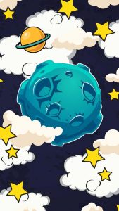 Planet in Clouds iPhone Wallpaper HD