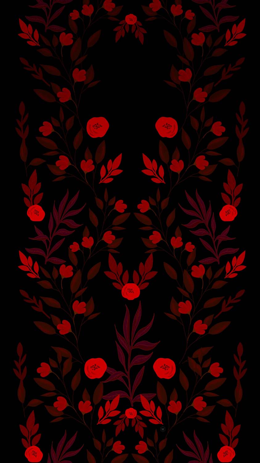 Red Flowers iPhone Wallpaper HD