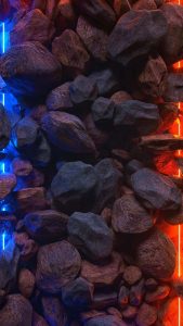 Rock Fire and Water iPhone Wallpaper HD