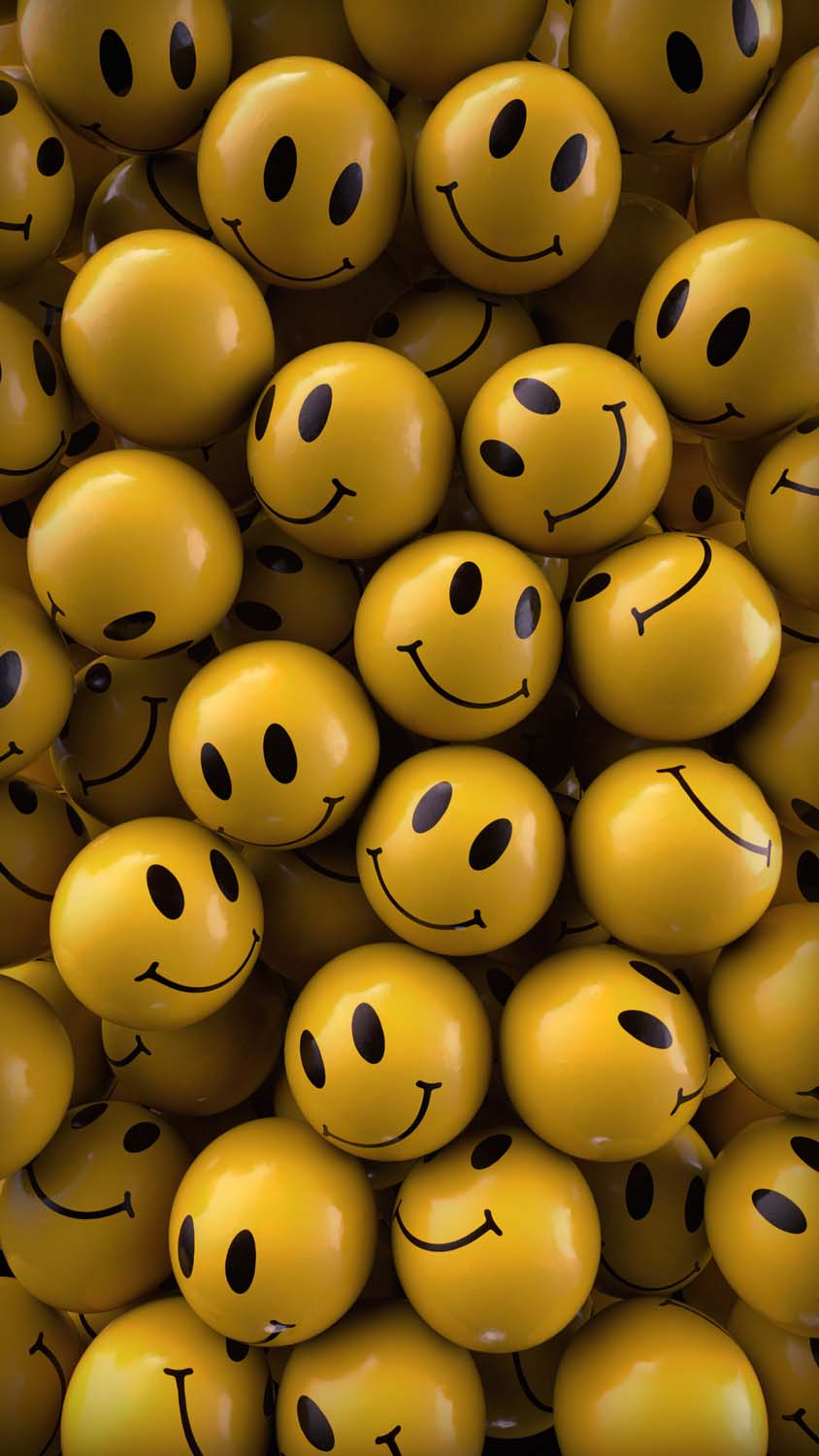 Smiley Balls iPhone Wallpaper HD