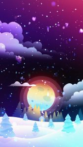 Snowfall iPhone Wallpaper HD