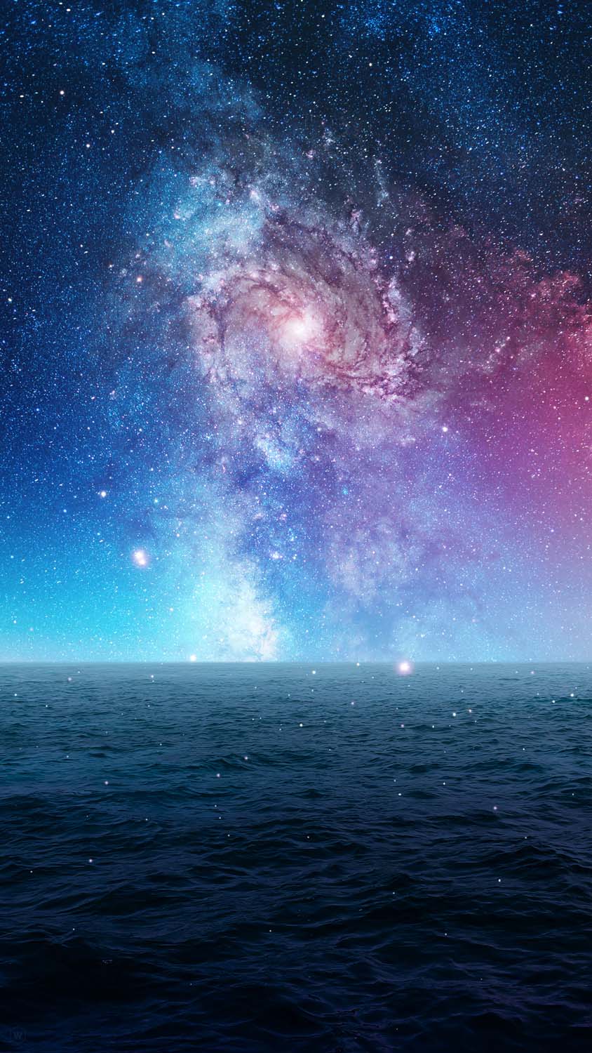Space Ocean iPhone Wallpaper HD 1