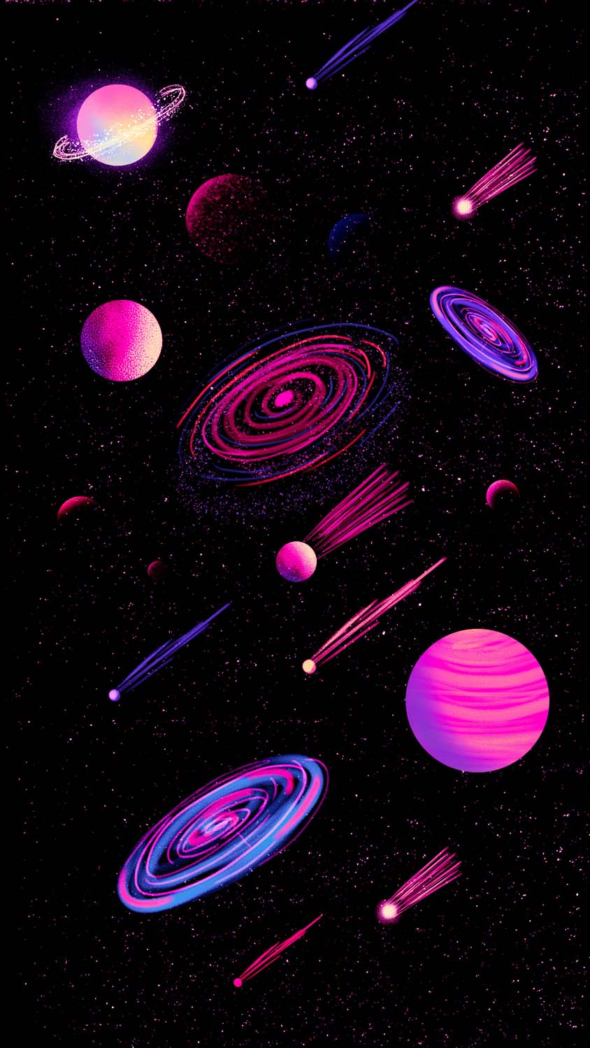 Space Story iPhone Wallpaper HD
