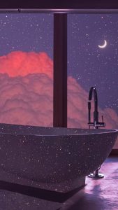 Sparkly Bath iPhone Wallpaper HD