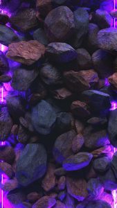 Stone frame Glow Purple iPhone Wallpaper HD